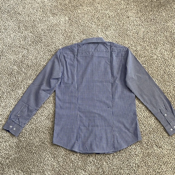 Gionni men’s button up dress shirt. Size small. Blue/checked print - Picture 6 of 6